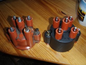 Мерседес 190, w124, крышка трамблера. Сравнение.