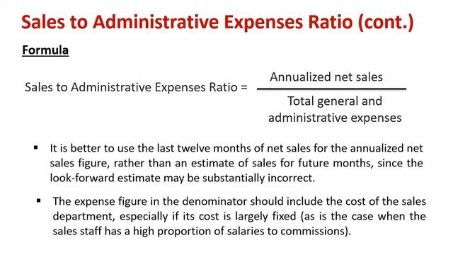 Understanding Sales to Administrative Expenses Ratio смотреть онлайн