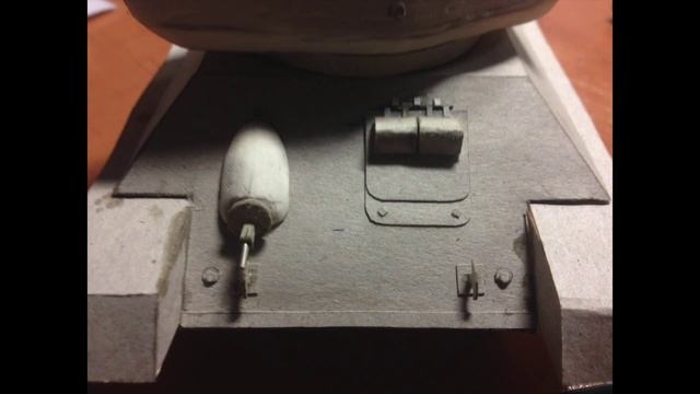 Корпус Т-34-85 из картона (1:35)