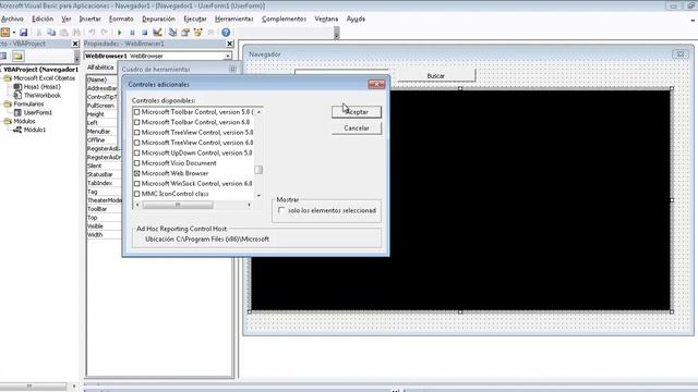 Navegador web desde excel WebBrowser control-curso de excel y mas смотреть онлайн