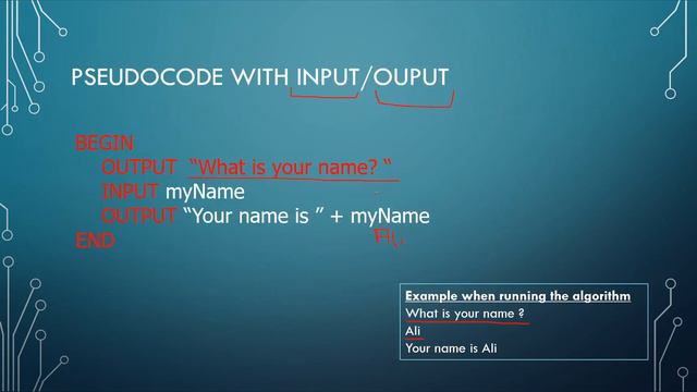Lesson 5 - Pseudocode, variable, input and output. смотреть онлайн