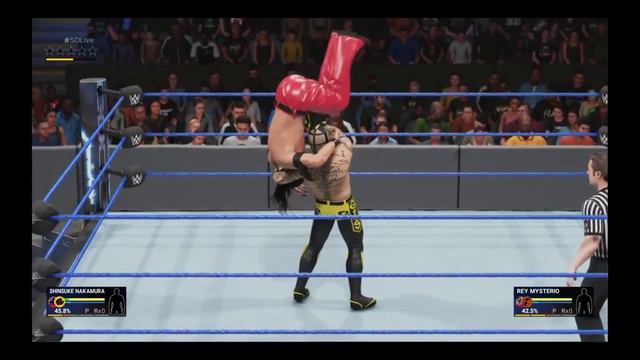 WWE SmackDown Live - Rey Mysterio vs Shinsuke Nakamura (SMACKDOWN EPISODIO 1000) смотреть онлайн