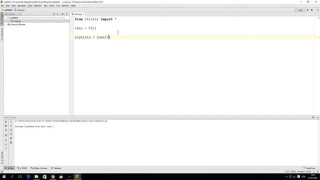 Kurs Python 3 - lekcja 25 - Gui Tkinter - pierwsze okno смотреть онлайн