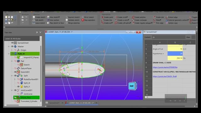 FreeCAD B Spline Constraints смотреть онлайн