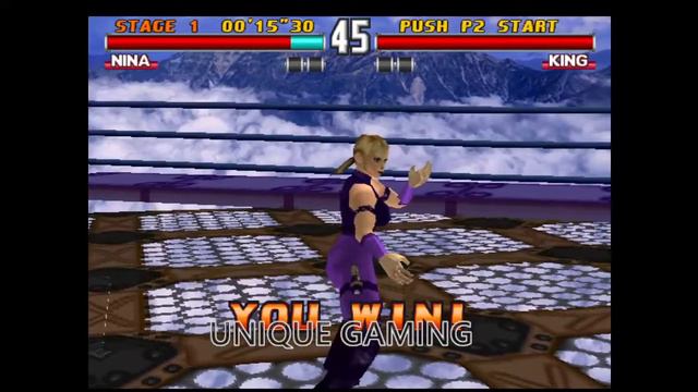 Nina Williams with Jin Kazama Best moves Gameplay Tekken 3 Arcade Versio смотреть онлайн