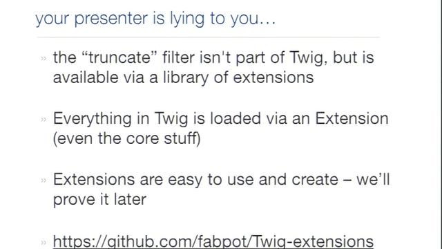 DrupalCon Austin 2014: TWIG: FRIENDLY CURL BRACES INVADE YOUR TEMPLATES! смотреть онлайн