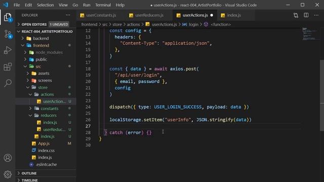 CRUD Tutorial using the MERN Stack - Portfolio Website - App Level Redux State | Part 7 смотреть онлайн