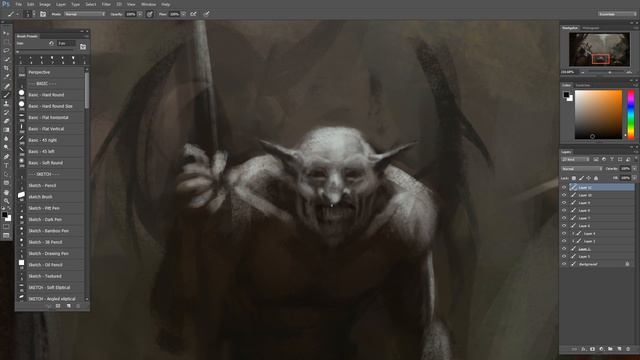 DEMONS - Character Design Concept Art Tutorial - Part 2 смотреть онлайн