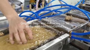 Экструзионная линия по производству террасной доски из ПЭ ДПК