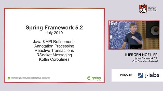 WJUG #255 - Juergen Hoeller & Mark Paluch: Spring 5.2 смотреть онлайн
