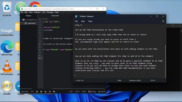 Change HTML Element With JAVASCRIPT in 20 minutes (2022) смотреть онлайн