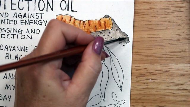 Book of Shadows Page, Fiery Wall of Protection Oil, Spell Oil Recipe - Witchcraft - Magical Craftin смотреть онлайн