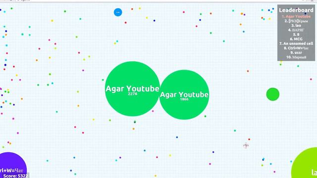 Топ 1 В Agar.io смотреть онлайн
