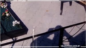 Памятник из гранита с цветником. Наша работа #6.