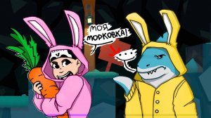 ДВА КРОЛИКА, ОДНА МОРКОВКА ► Super Bunny man |4| Прохождение