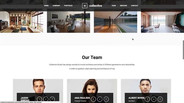 Collective - One Page WordPress Theme Review смотреть онлайн