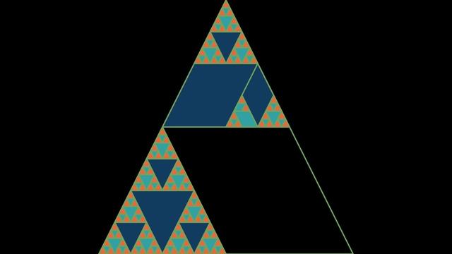 Sierpinski Triangle | Fractal | Animation using MANIM смотреть онлайн