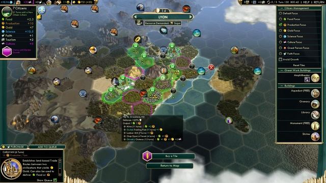 Civilization 5 Brave New World [Part 4] Let's Play France on Earth Map смотреть онлайн