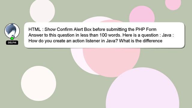 HTML : Show Confirm Alert Box before submitting the PHP Form смотреть онлайн