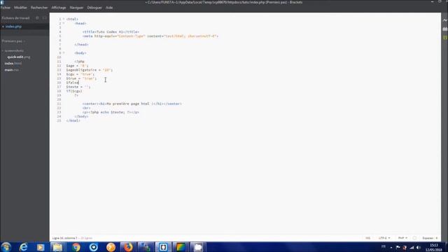 Conditions & Variables [TUTO PHP #1] смотреть онлайн