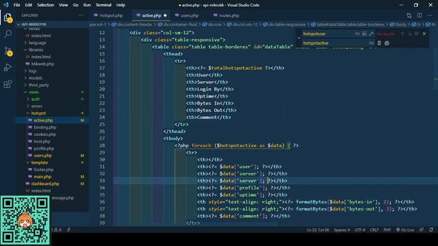 Tutorial menampilkan hotspot active php #8 смотреть онлайн