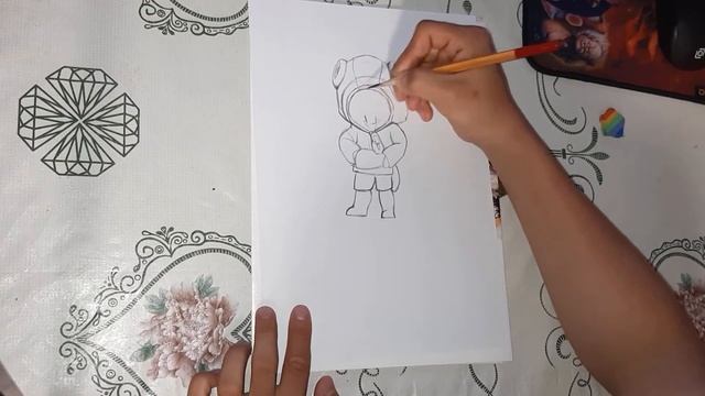 РИСУЕМ БРАВЛЕРА ИЗ "BRAWL STARS" - ЛЕОН смотреть онлайн