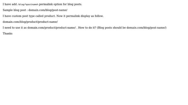Wordpress: Permalink problem ( Blog posts vs custom post types) смотреть онлайн