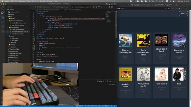 Dynamic Selection in VueJS - Day coding 2 ? asmr programming [keychron k8 pro] ? смотреть онлайн
