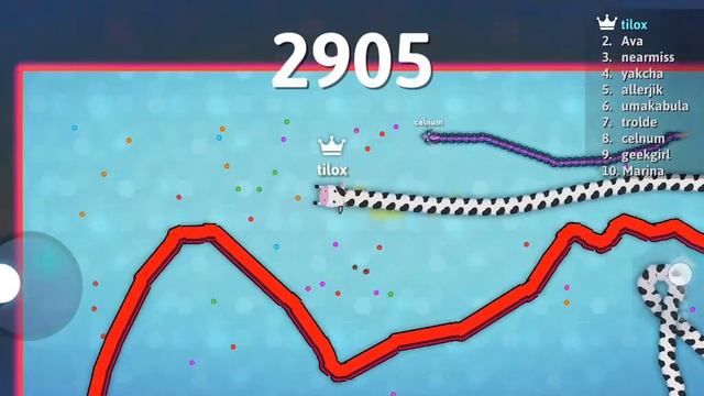 Я набиваю 5000 В Snake. Io