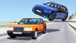 Автомобильные аварии на высокой скорости #103 - BeamNG Drive