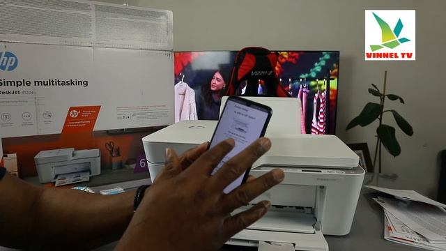 HOW TO SETUP / CONNECT HP DESKJET 4120E ALL- IN -ONE PRINTER TO WIFI NETWORK смотреть онлайн