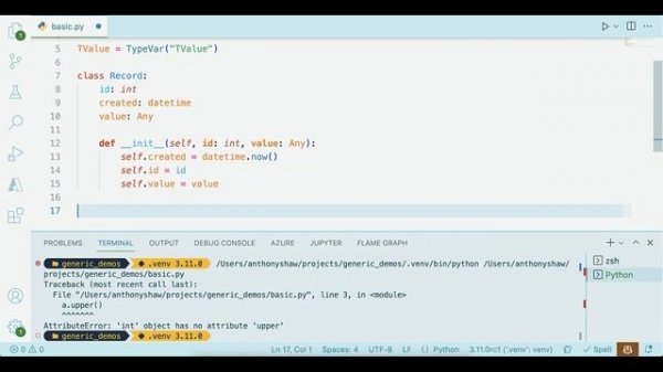 Python Typing Generics and Python 3.11 Variadic Generics