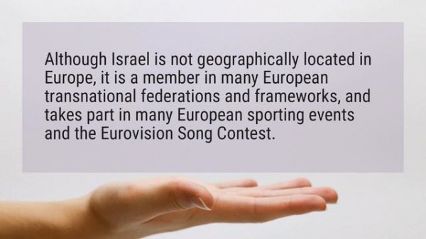Is Israel in Europe or Asia?