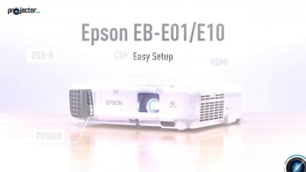 Epson EB-E10 & EB-E01 projector additional functions guide and easy setup guide | Projector Malaysi