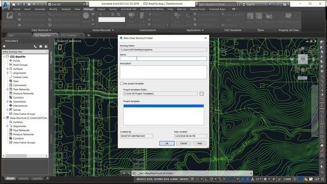AutoCAD Civil 3D - Setting up Data Shortcuts смотреть онлайн