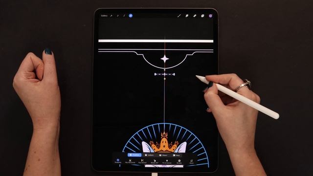 Drawing a Mysterious Tarot Card in Procreate - Step by Step Tutorial смотреть онлайн