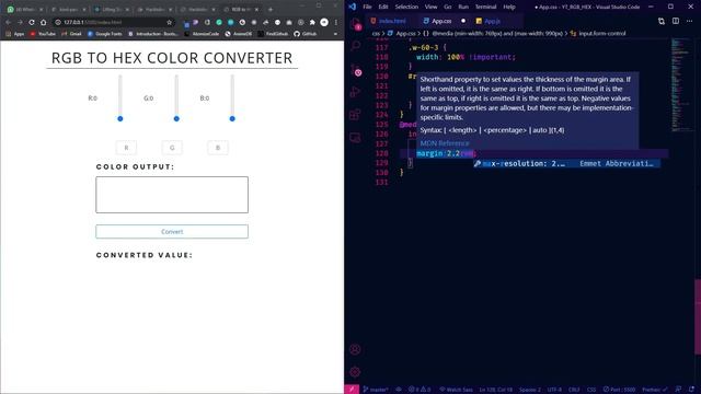 RGB to HEX Color Converter in HTML, CSS, JS | Front End Stuff | Web Dev смотреть онлайн