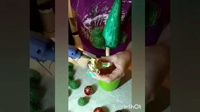 Ёлочка из сизали. смотреть онлайн