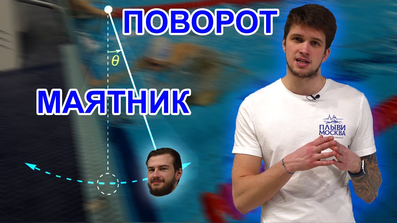 Поворот маятник в плавании | Поворот кроль | Поворот для начинающих в плавании смотреть онлайн