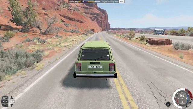 Мультиплеер В БИМКЕ | Советские ПОГОНИ - BeamNg MP смотреть онлайн