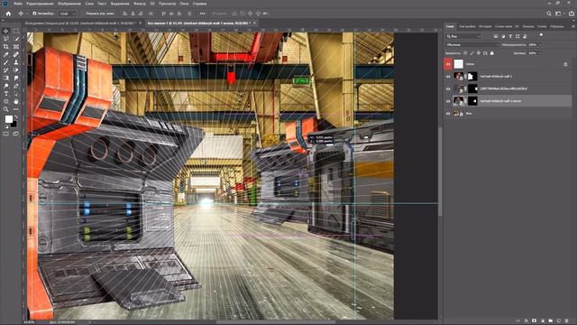 Как ВПИСАТЬ ОБЪЕКТ В ФОН в Фотошопе! Фотобаш. Перспектива в Фотошопе. Часть №1. Photoshop Tutorial. смотреть онлайн