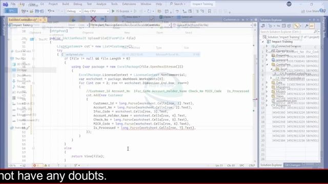 Uploading And Reading Excel File using ASP.NET Core MVC #biharideveloper смотреть онлайн