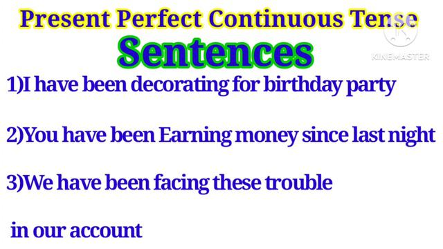 Present Perfect Continuous Tense II Structure Or Rule Of Present Perfect Continuous Tense смотреть онлайн