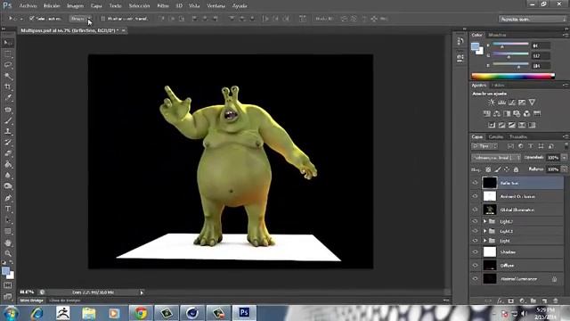 Multipass y Post-Produccion en Cinema 4D + Photoshop смотреть онлайн
