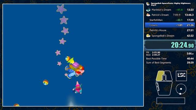 SpongeBob SquarePants: Nighty Nightmare - Any% in 39:37 [WR] смотреть онлайн