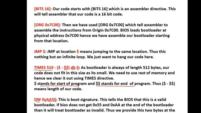Boot Loader using Assembly Language through Virtual Box | Dr. Maheswari.R смотреть онлайн