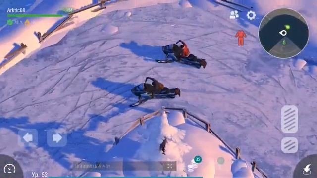 Гонка в ласдэй на снегокатах