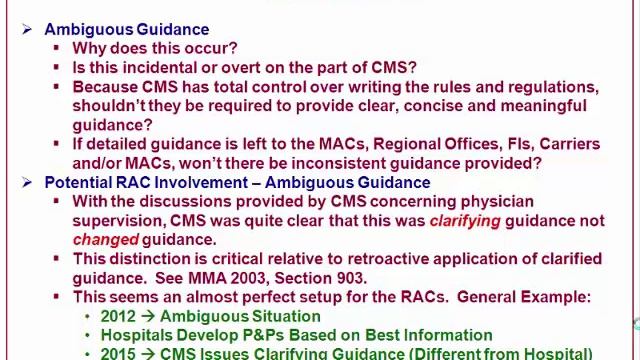 Developing Policies & Procedures For Medicare Claims Audits Ambiguous Guidance смотреть онлайн