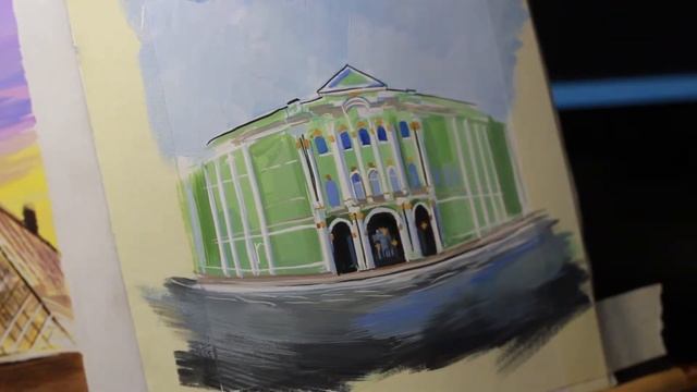 Эрмитаж гуашью, перспектива 