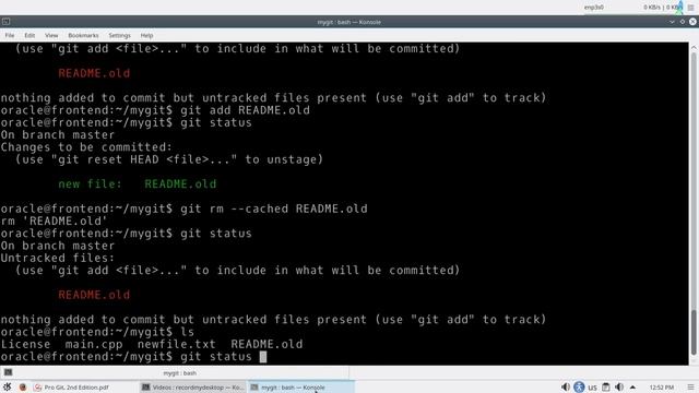 ترجمة الفصل الثاني الجزء الثالث من كتاب Pro Git: الغاء و نقل مسارات ملفات من المتابعة. смотреть онлайн
